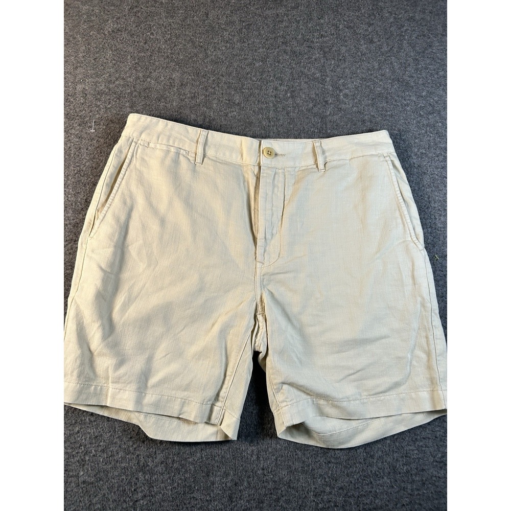 NWT Flint and Tinder Men's 7" Inseam in Ecru White Beige Shorts Sz 33